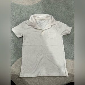 J. Crew kids white polo size XS used condition